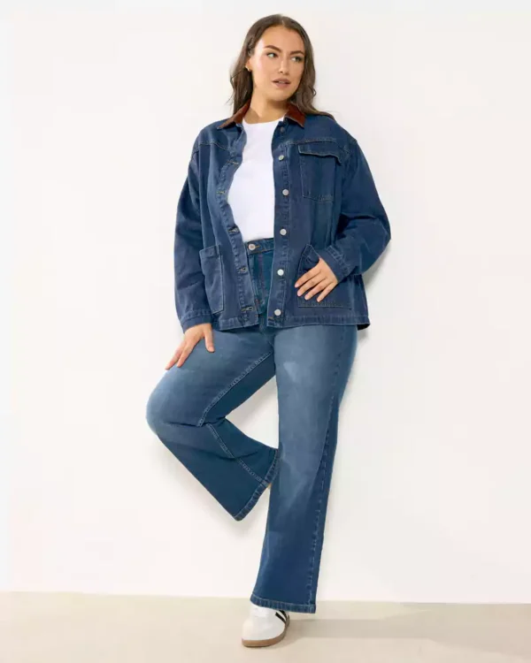 Denim jacket shirt womens