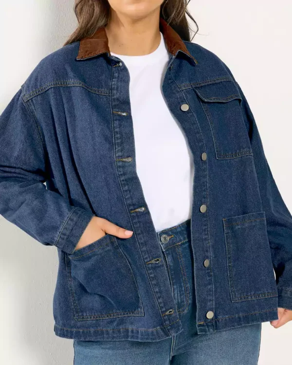 Denim jacket shirt womens