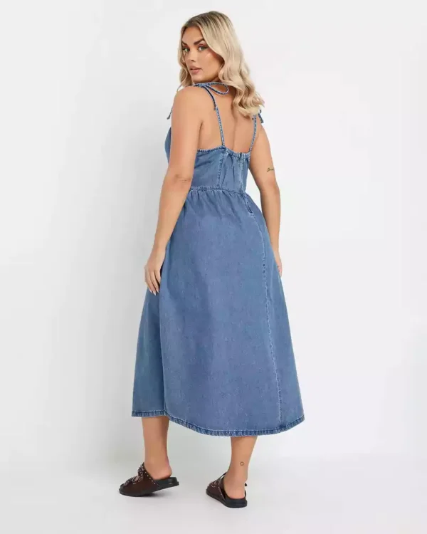 Denim plus size dresses
