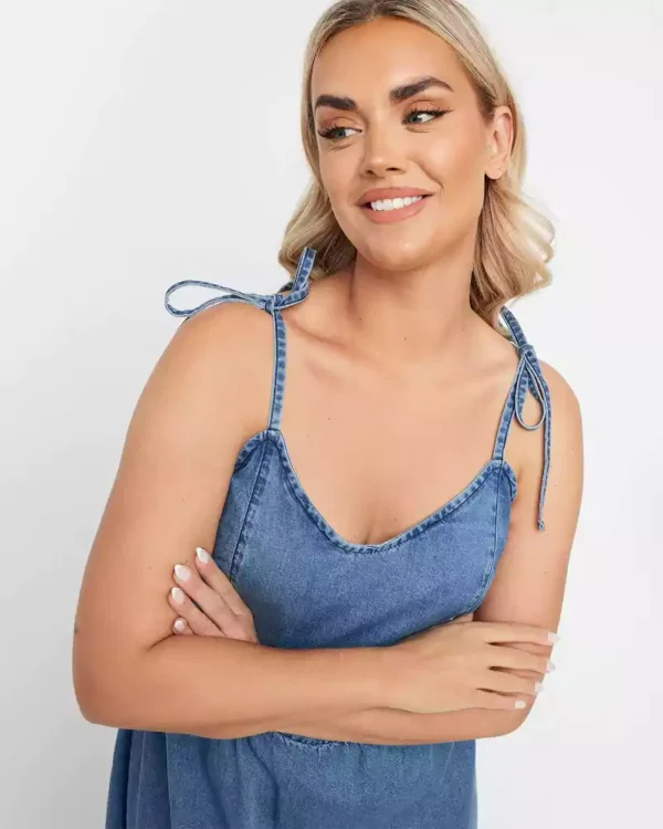 Denim plus size dresses