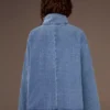 Denim poncho