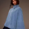Denim poncho