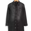 Denim shirt dress long sleeve