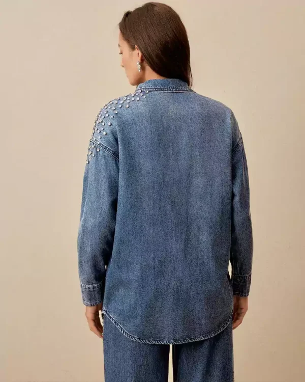 Denim shirt long sleeve