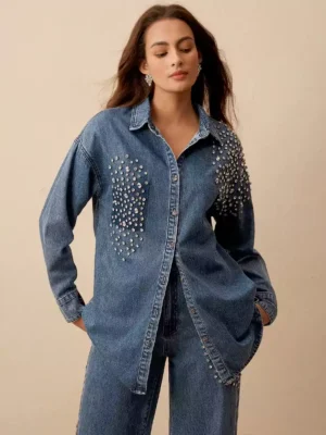 Denim shirt long sleeve