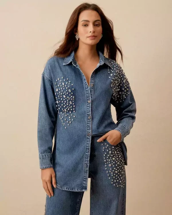 Denim shirt long sleeve