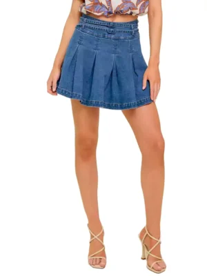 Denim skort free people