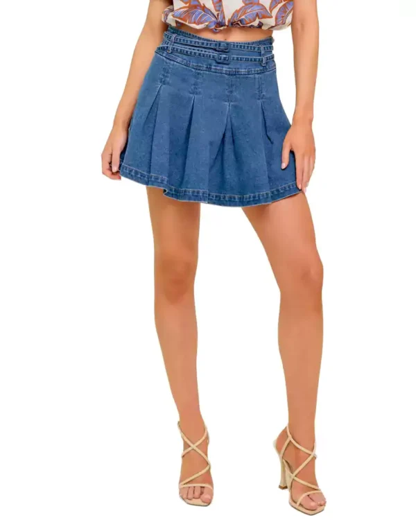 Denim skort free people