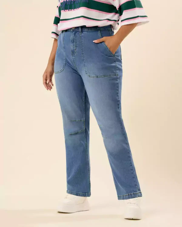 Denim slim jeans