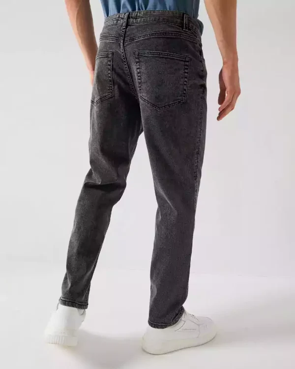 Denim slim tapered