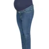 Denim straight leg jeans for women