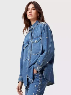 Denim studded shirt Denim studded shirt