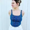 Denim tank vest