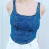 Denim tank vest