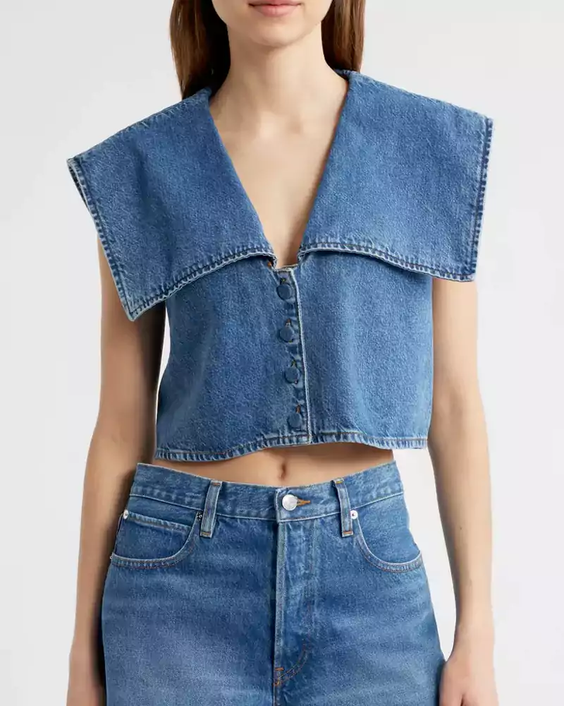 Denim top sexy