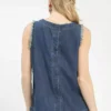 Denim western vest