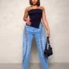 Dest soft denim wide leg jeans