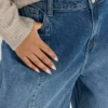 Dlue denim wide leg jeans