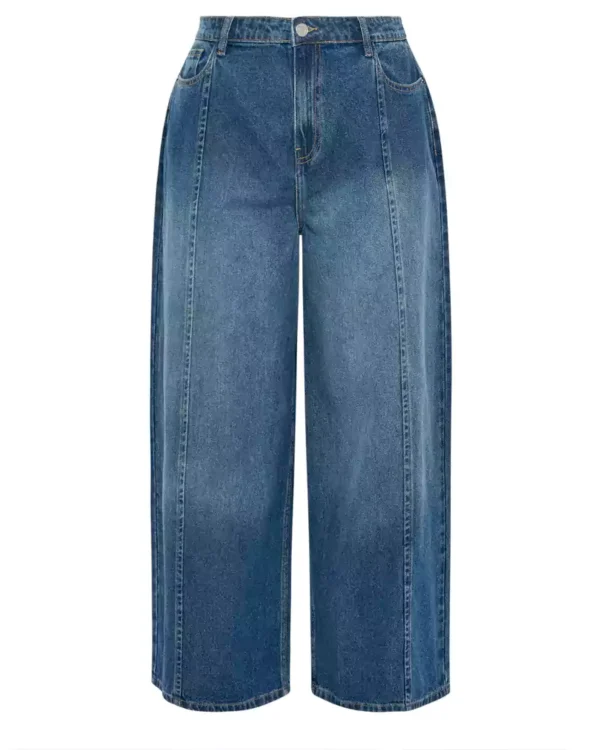 Dlue denim wide leg jeans