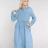 Light denim shirt dress