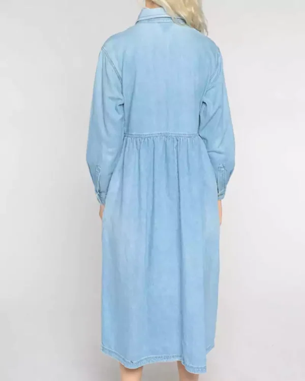 Light denim shirt dress