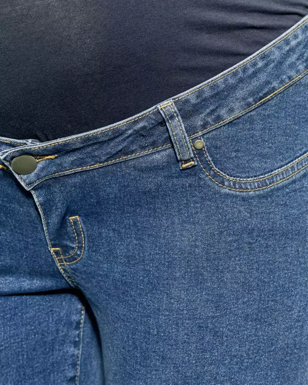 Lightweight denim wide leg jeans