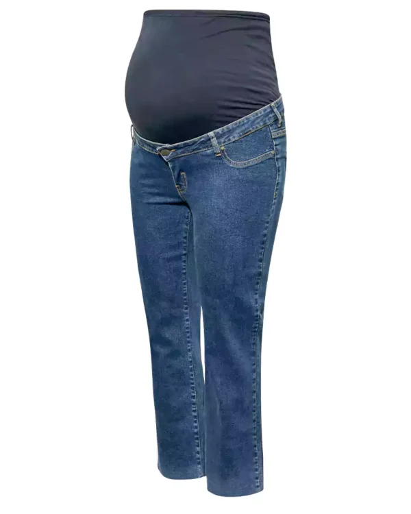 Lightweight denim wide leg jeans