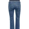 Lightweight denim wide leg jeans
