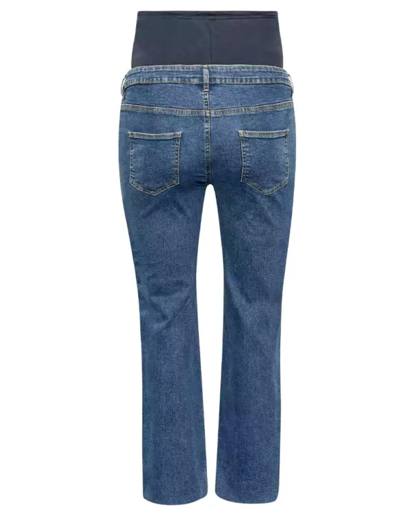 Lightweight denim wide leg jeans