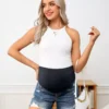 Maternity denim shorts Maternity denim shorts