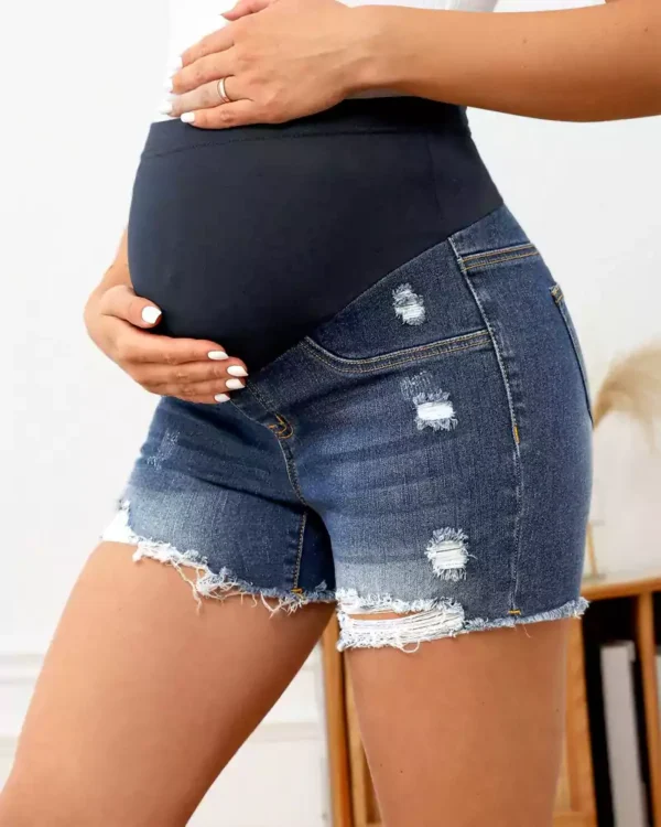 Maternity denim shorts Maternity denim shorts