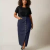 Maxi skirts denim