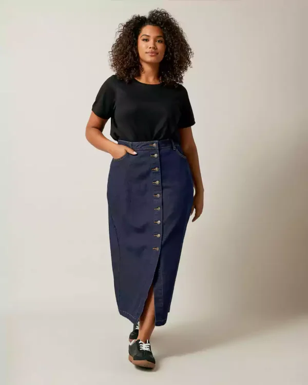 Maxi skirts denim