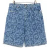 Mens long denim shorts
