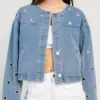 Metal denim jacket