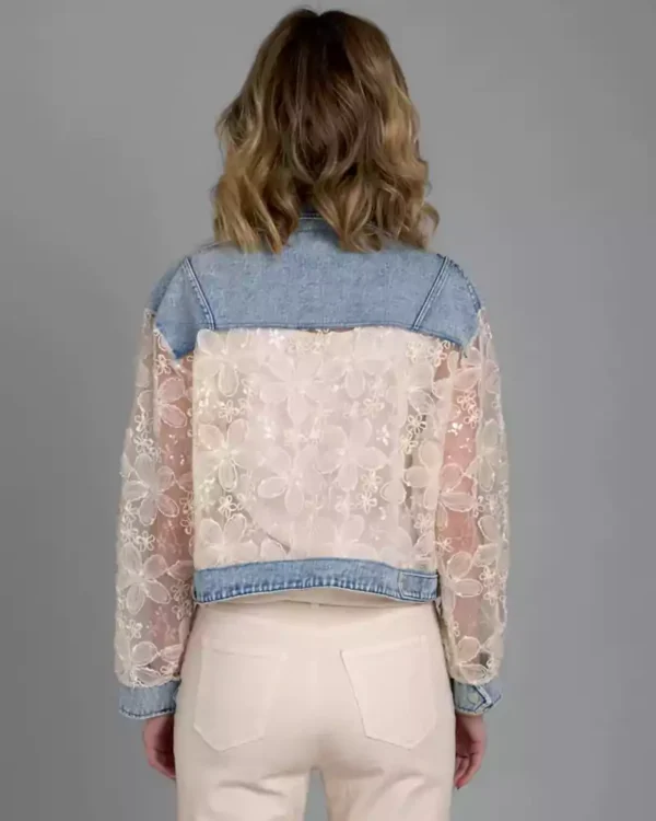 Perovskia denim and lace
