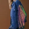 Sequin denim jacket