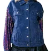 Sequin denim jacket