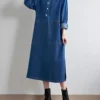 Shirt dress denim