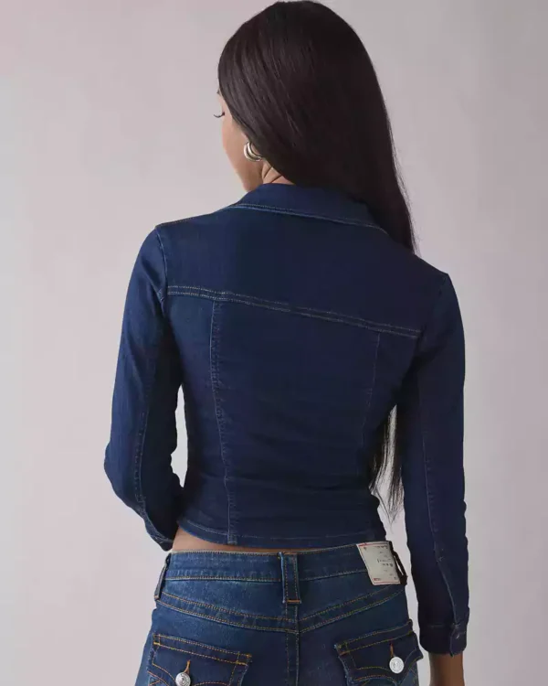 Slim denim shirt