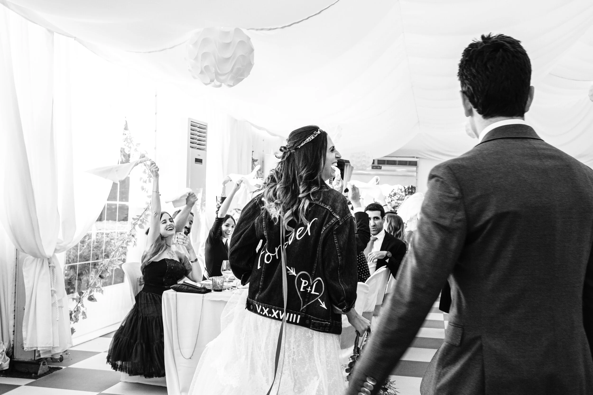 A Custom made design for Lara’s Boho vibe wedding jacket. She requested a dark navy denim jacket, so we sourced only the best from our Levis Vintage suppliers, these jackets are of super high quality and last lifetimes. We hand painted the text and …