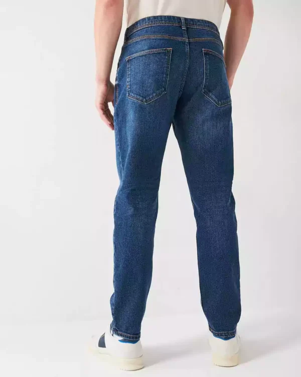 Stretch denim blazer