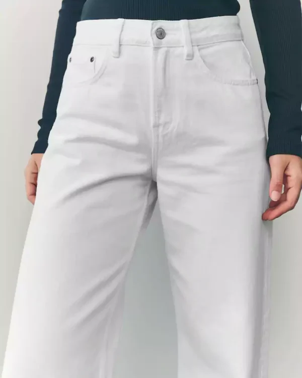 White denim jeans