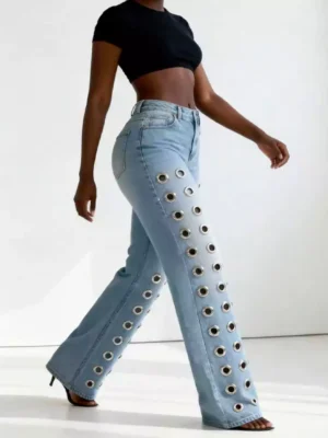 Baggy light blue denim jeans