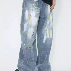 Baggy wide leg denim