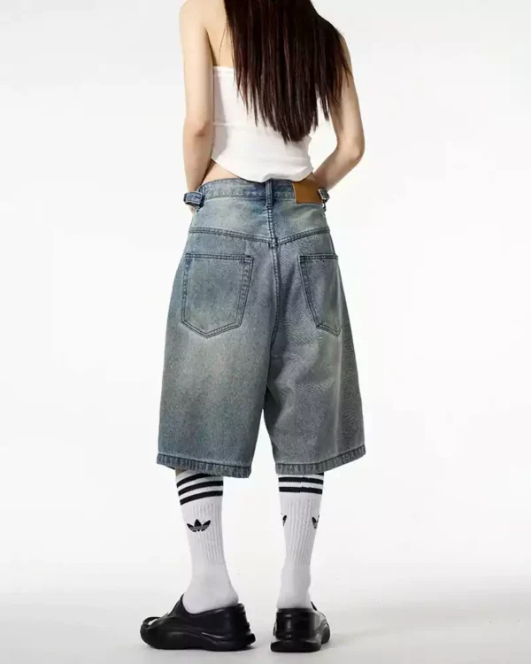 Below knee denim shorts Below knee denim shorts