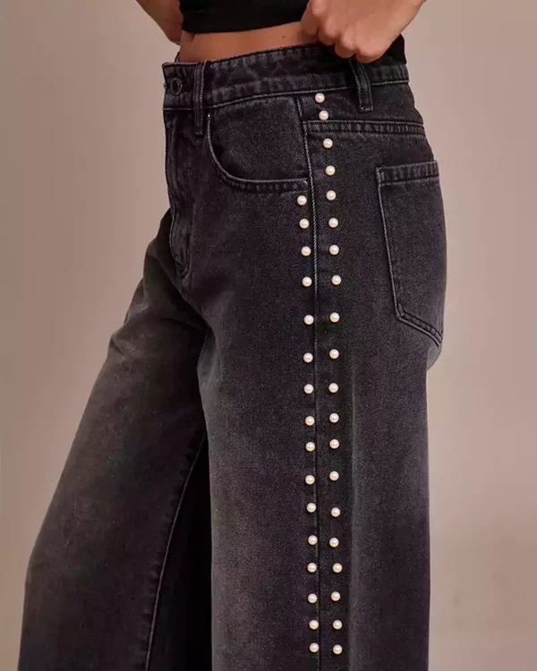 Black raw denim jeans Black raw denim jeans