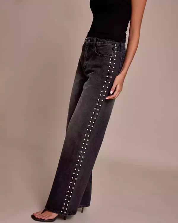 Black raw denim jeans Black raw denim jeans