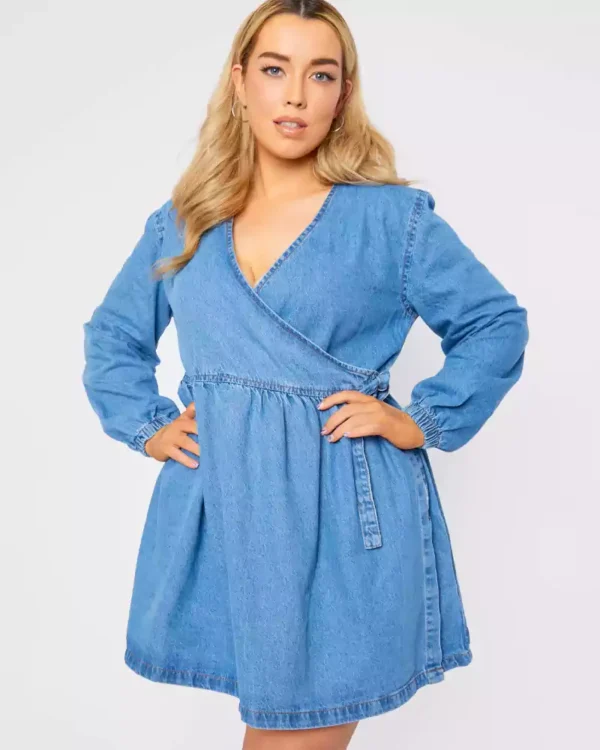 Bodycon plus size denim dress Bodycon plus size denim dress