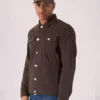 Brown denim shirt men